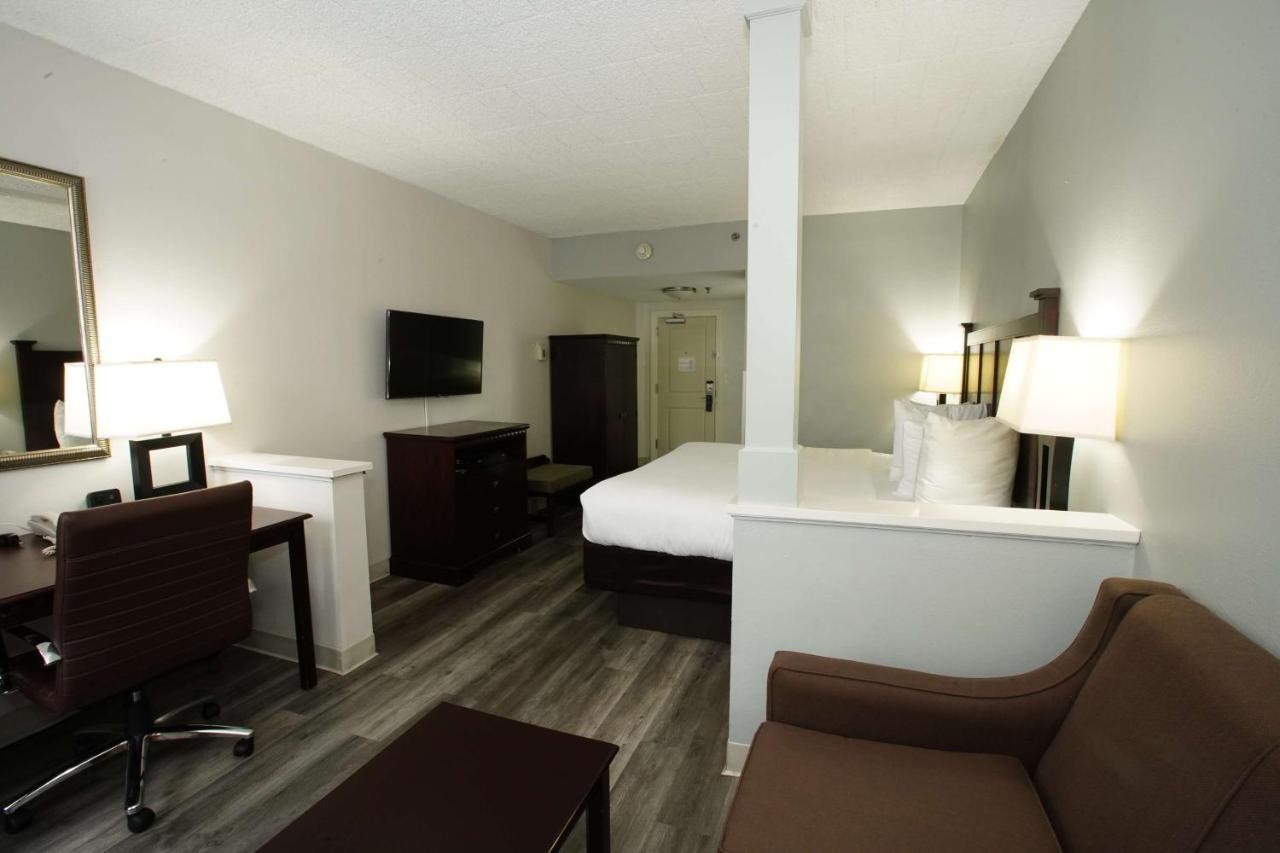 Queen Suite with Mobility Accessible Roll-In Shower at Best Western Paramus Hotel & Suites