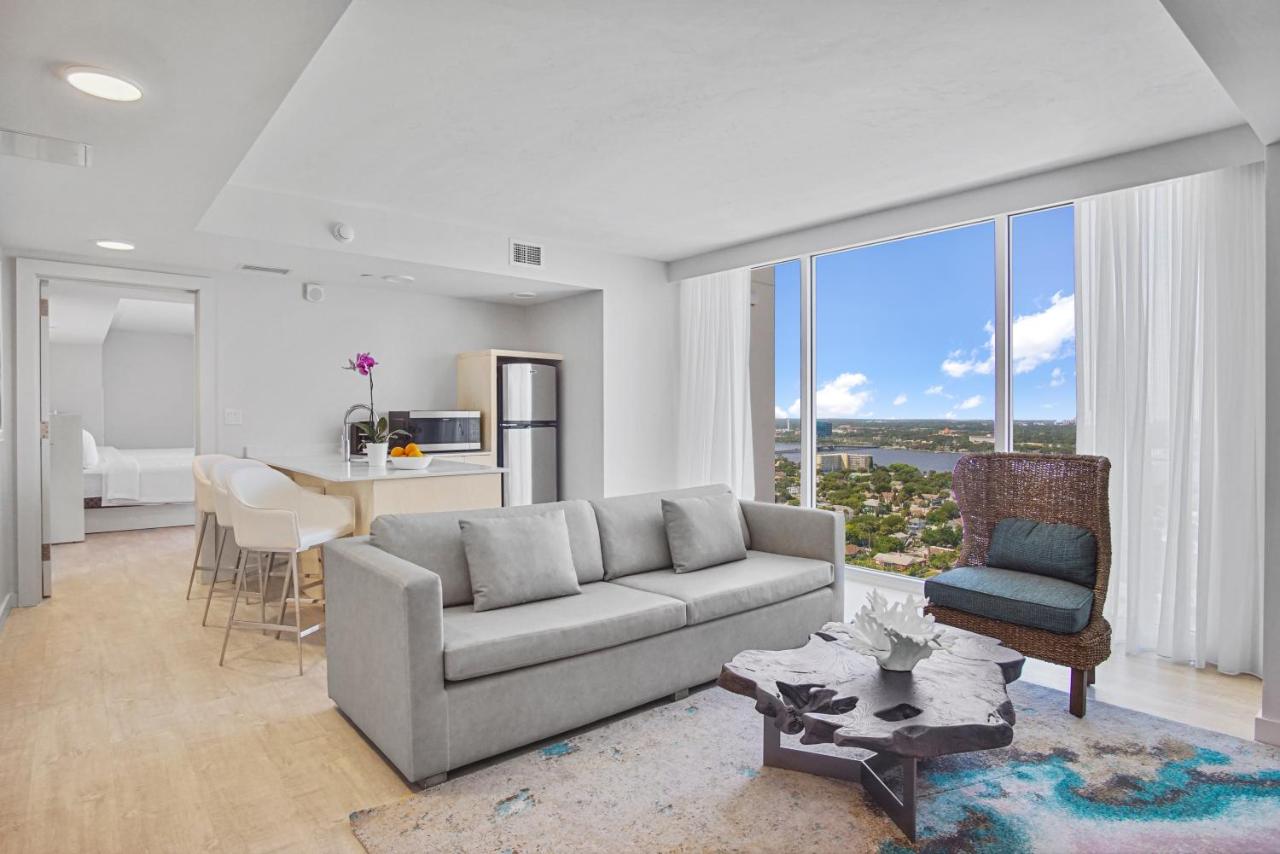 Two-Bedroom Suite with River View. at Daytona Grande Oceanfront Resort