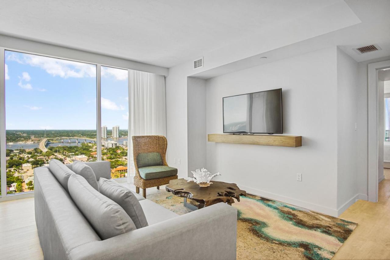 Two-Bedroom Suite with River View. at Daytona Grande Oceanfront Resort