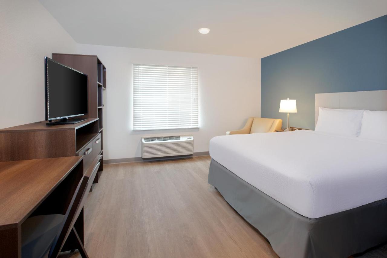 Queen Suite with Roll In Shower - Mobility Accessible/Non Smoking at WoodSpring Suites Washington DC Northeast Greenbelt