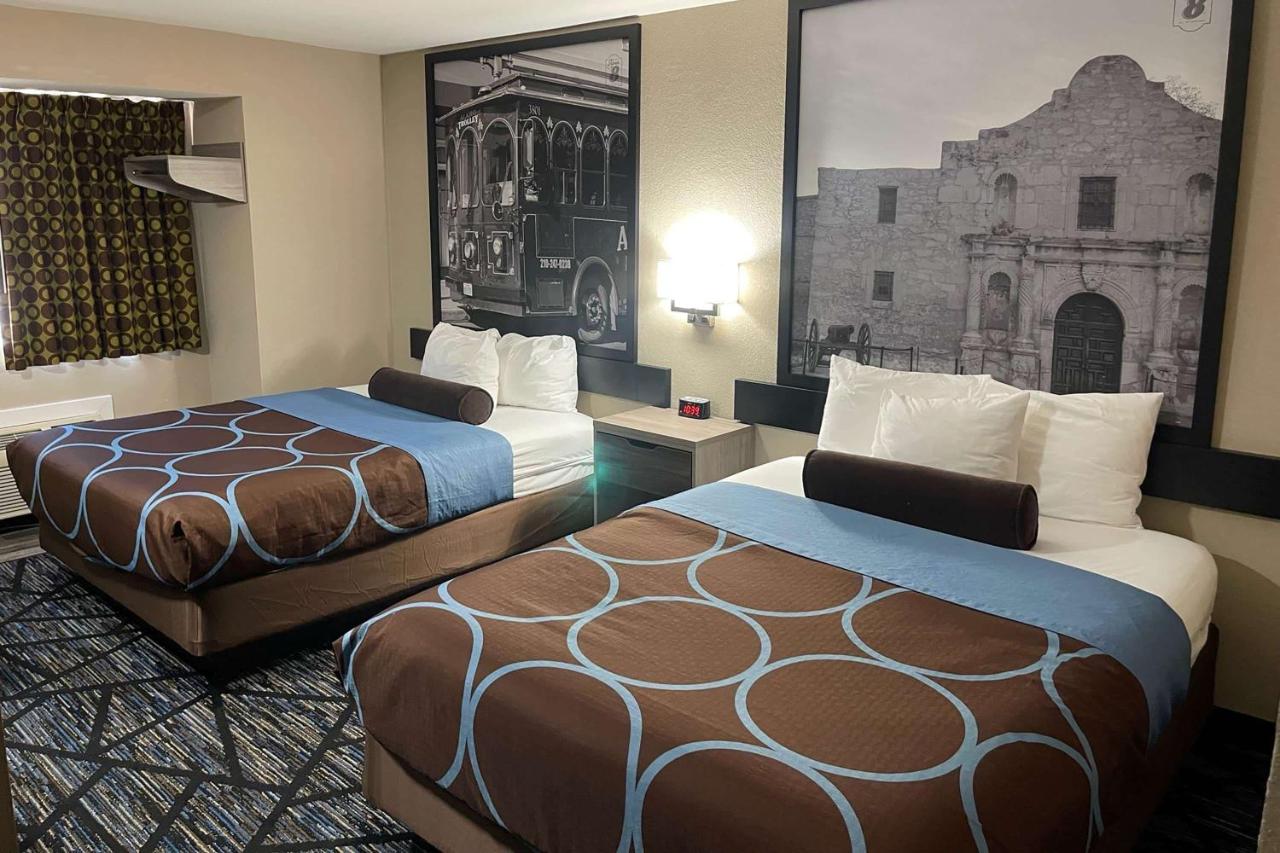 Queen Room with Two Queen Beds - Non-Smoking at Super 8 by Wyndham San Antonio Downtown NE