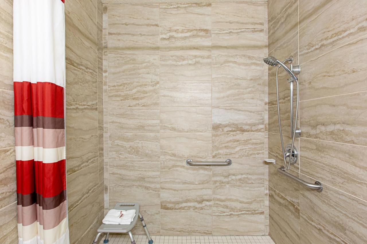 Deluxe Room with One Queen Bed Disability Access Roll-In Shower Smoke Free at Red Roof Inn & Suites Omaha - Council Bluffs