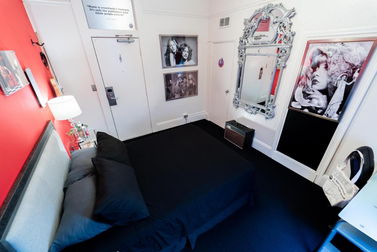 Queen Room with Shared Bathroom at Music City Hotel - Home of the San Francisco Music Hall of Fame