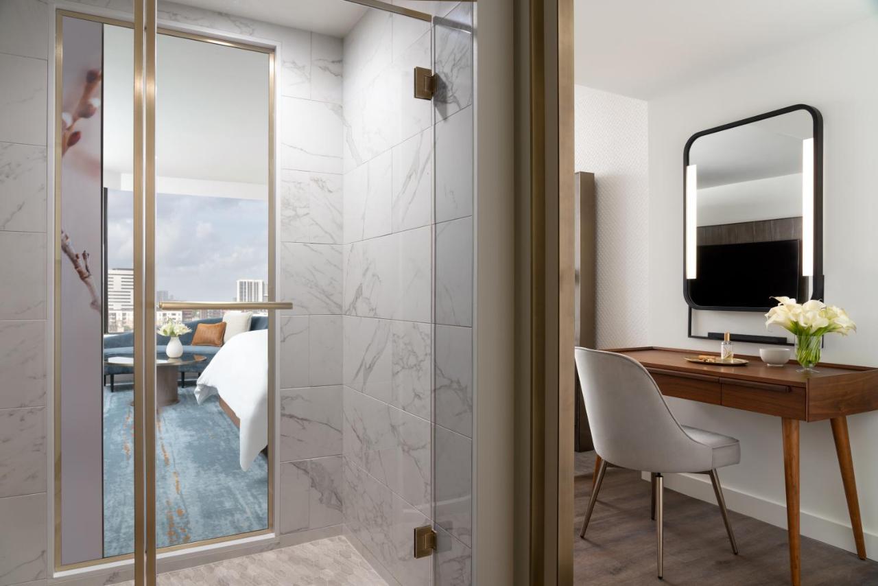 Accessible Mobility Ambassador Suite with one king bed at Four Seasons Hotel Houston