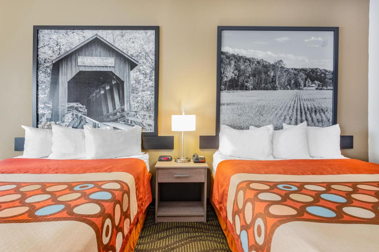 Queen Room with Two Queen Beds - Non-Smoking at Super 8 by Wyndham Kokomo