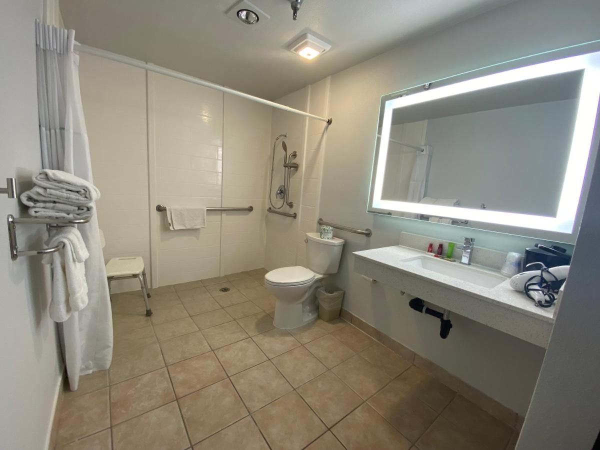 Queen Room with Two Queen Beds and Roll-In Shower - Disability Access at SureStay Plus Hotel by Best Western Mammoth Lakes