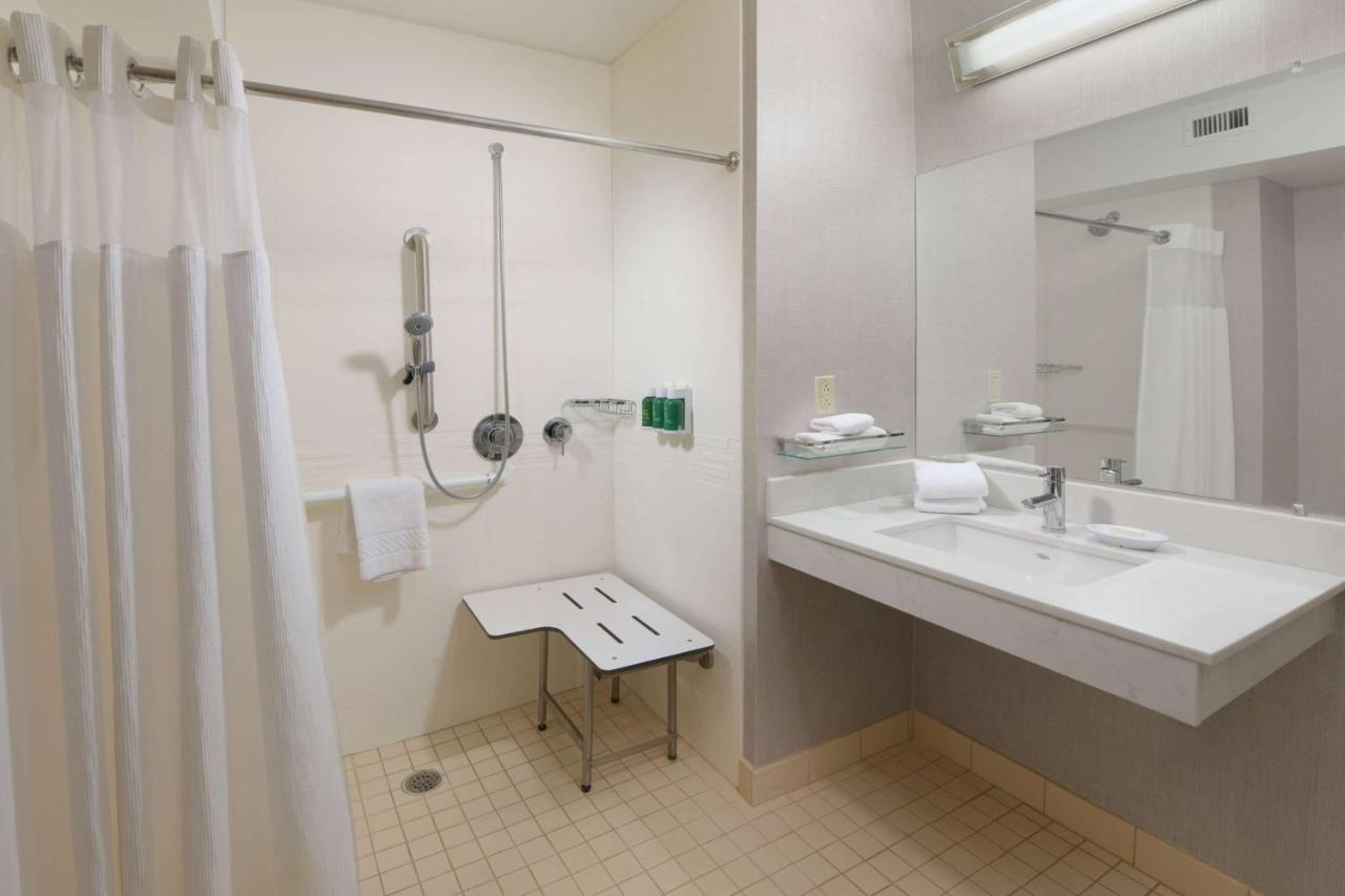 Mobility Accessible Studio Suite King Roll-In Shower at Sonesta ES Suites Albuquerque