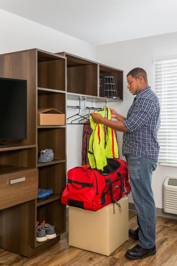Double Room with Roll In Shower - Disability Access/Non-Smoking at WoodSpring Suites Raleigh Apex