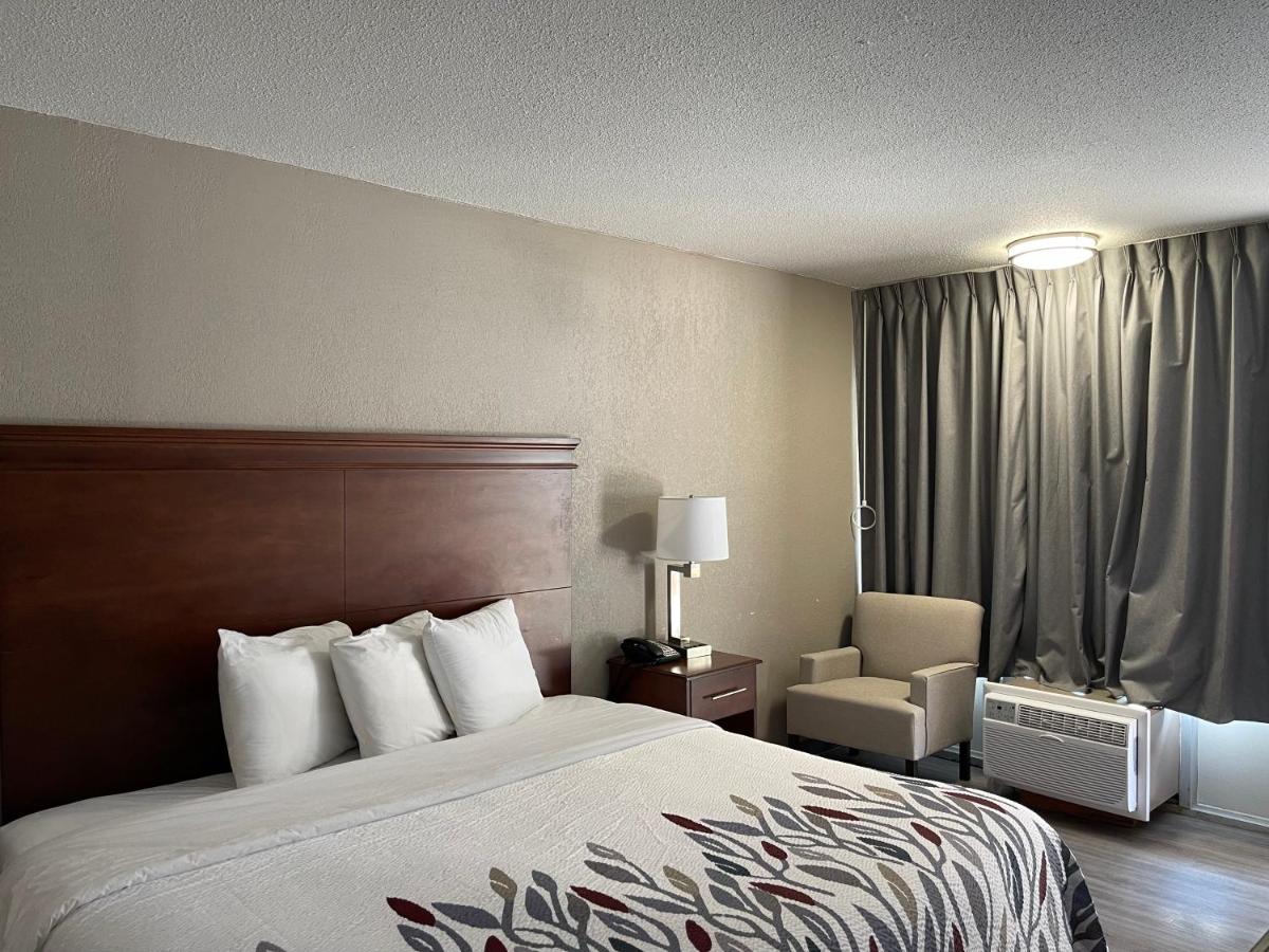 Deluxe King Room Disability Access Roll-In Shower Non-Smoking  at Red Roof Inn LaGrange