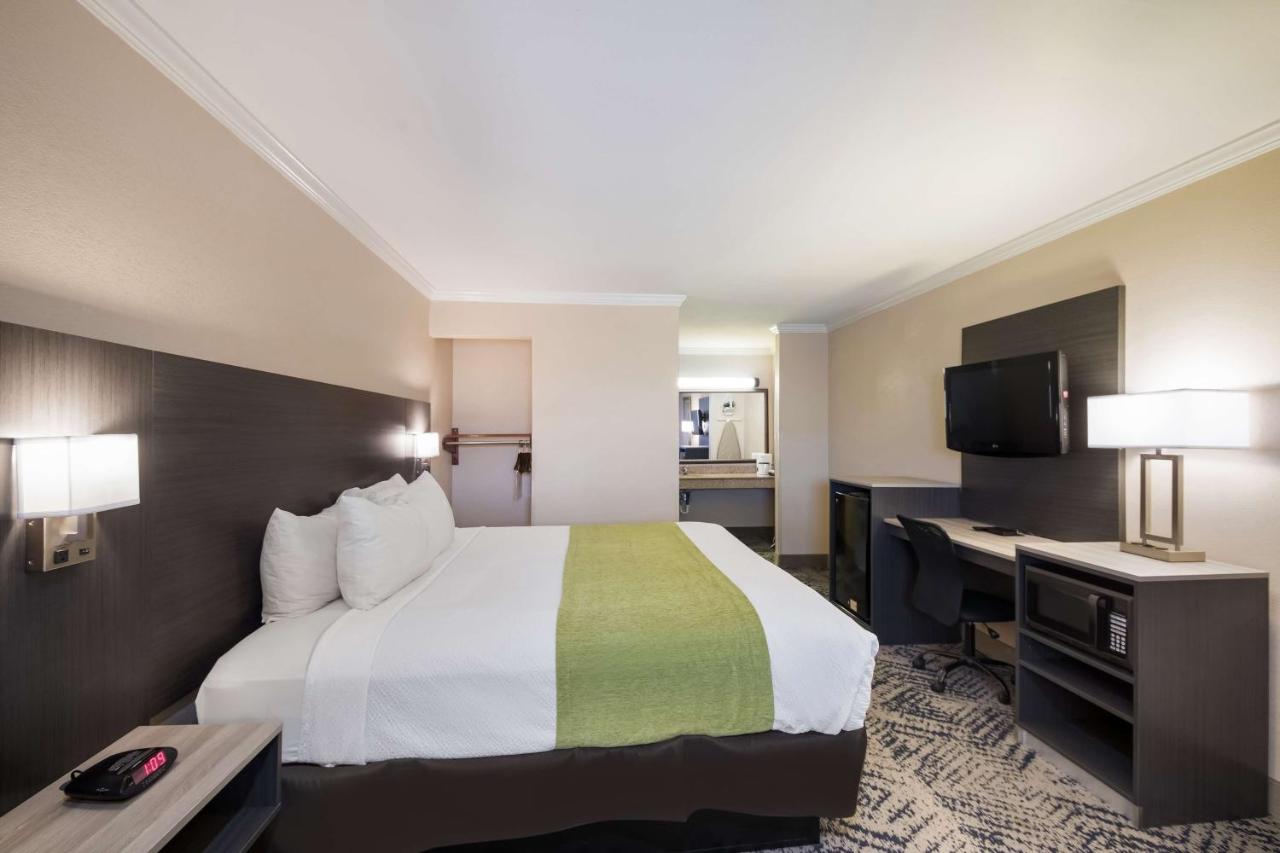 King Room with Mobility Accessible Roll-In Shower at SureStay Hotel by Best Western Rockdale