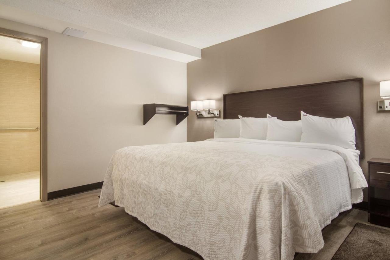 Standard King Room Disability Access Roll-In Shower Smoke Free  at Red Roof Inn PLUS+ & Suites Erie