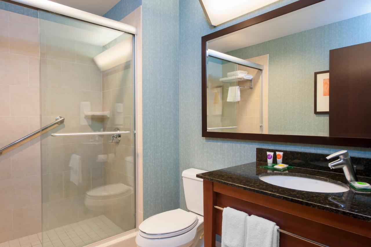 Accessible King Bed Roll-In Shower with Sofa Bed at Hyatt Place Des Moines/Downtown