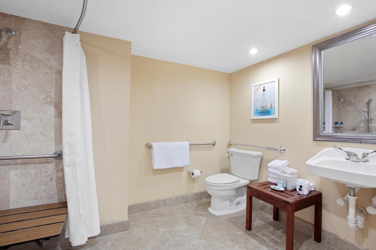 Mobility Accessible Traditional Room with King Bed and Roll-In Shower at Sunset Key Cottages