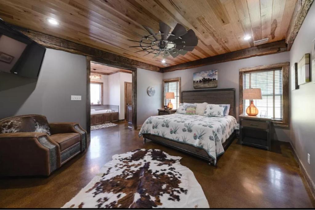 | Unique home on a beautiful ranch w/ stocked pond