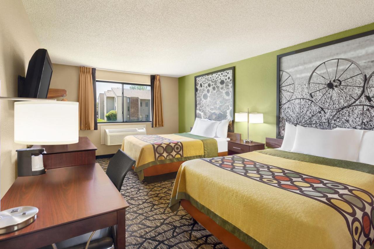 Queen Room with Two Queen Beds - Non-Smoking at Super 8 by Wyndham Ankeny/Des Moines Area