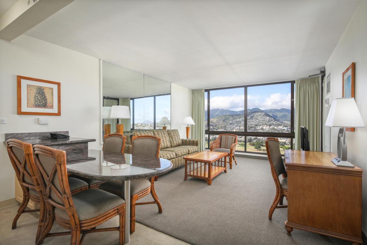 One-Bedroom Suite with Mountain View at Aston Waikiki Sunset