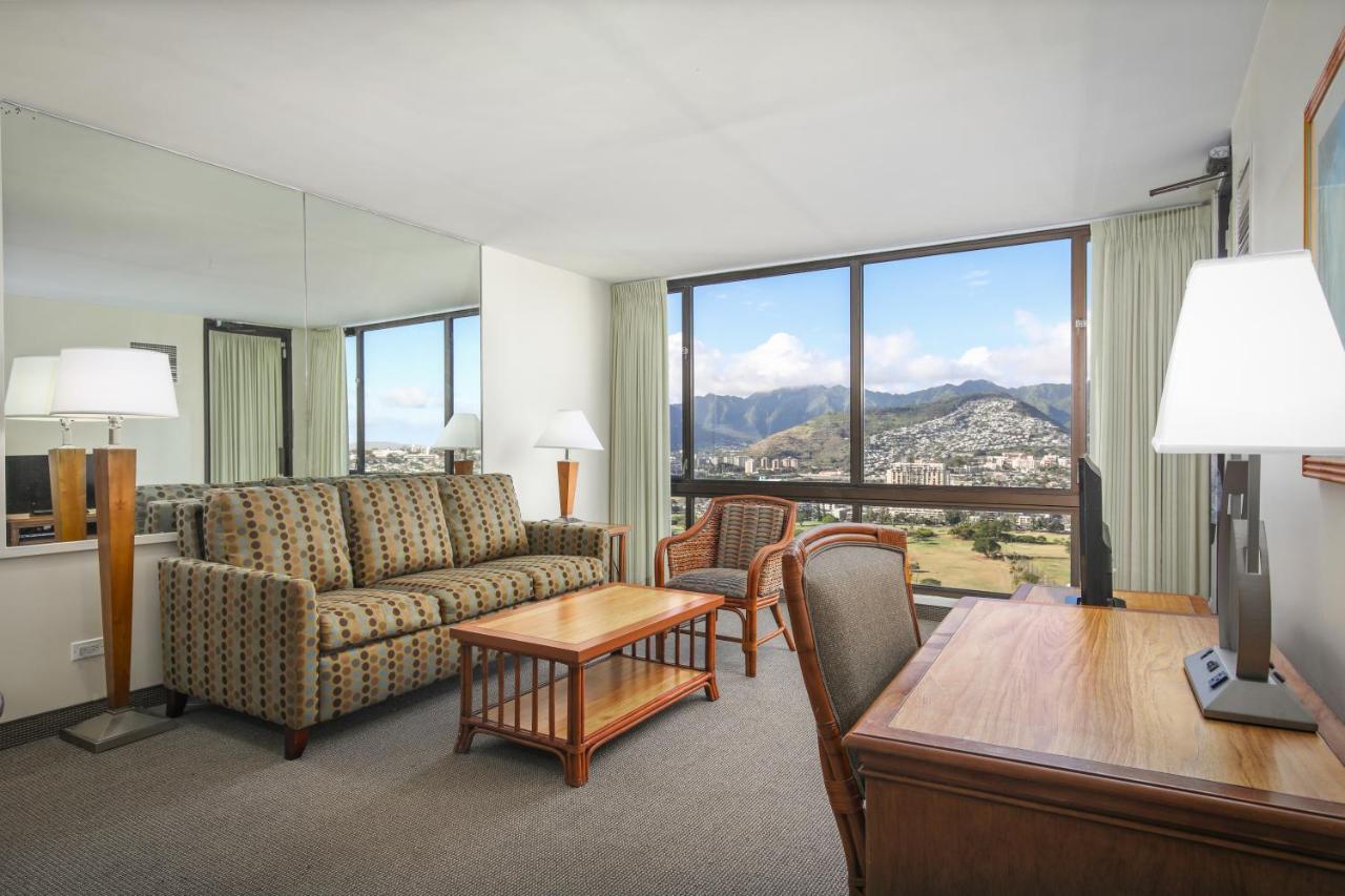One-Bedroom Suite with Mountain View at Aston Waikiki Sunset