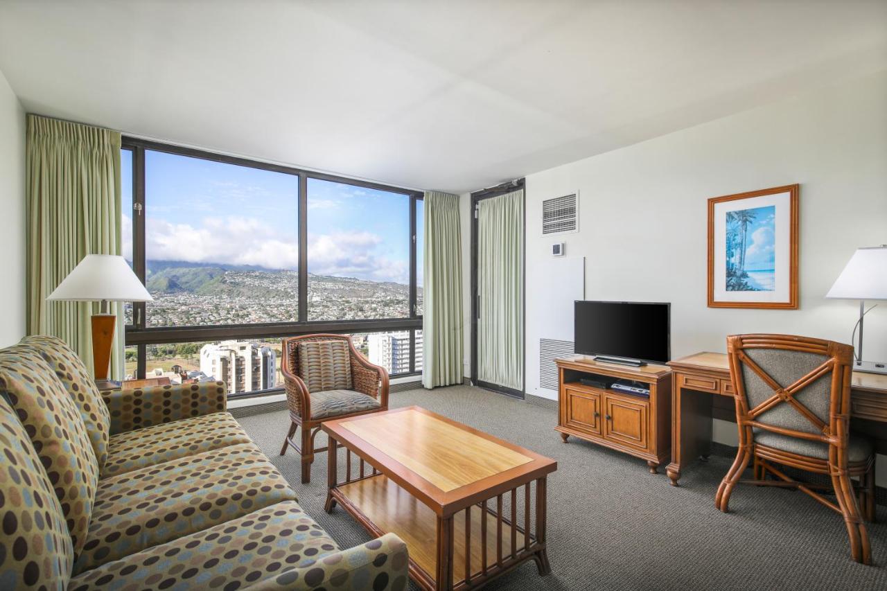 One-Bedroom Suite with Mountain View at Aston Waikiki Sunset