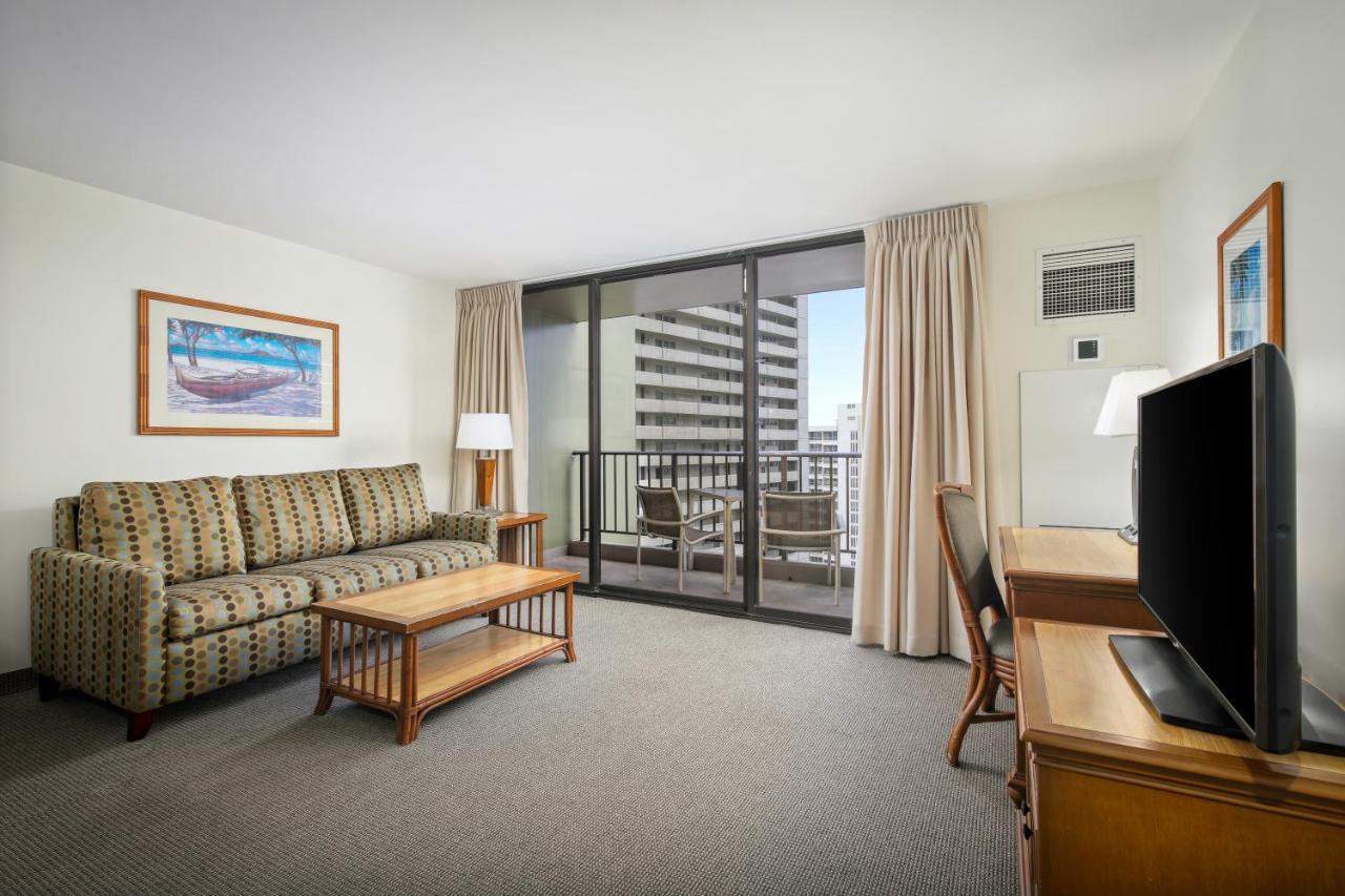 One-Bedroom Suite with Partial Ocean View at Aston Waikiki Sunset