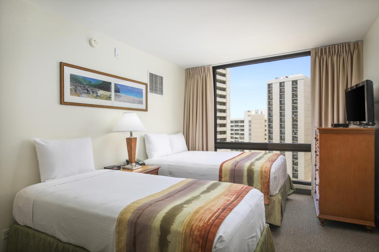 One-Bedroom Suite with Partial Ocean View at Aston Waikiki Sunset