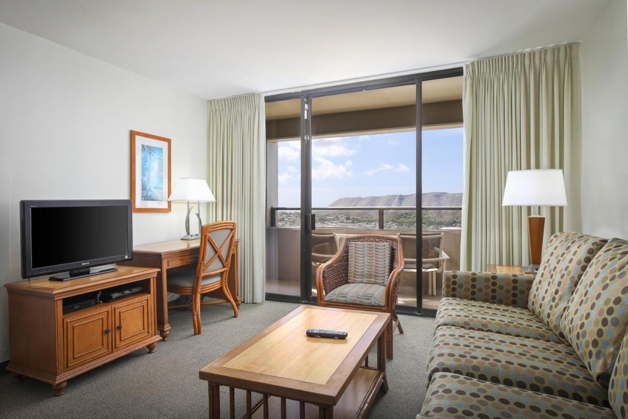 Two-Bedroom Suite with Partial Ocean View at Aston Waikiki Sunset