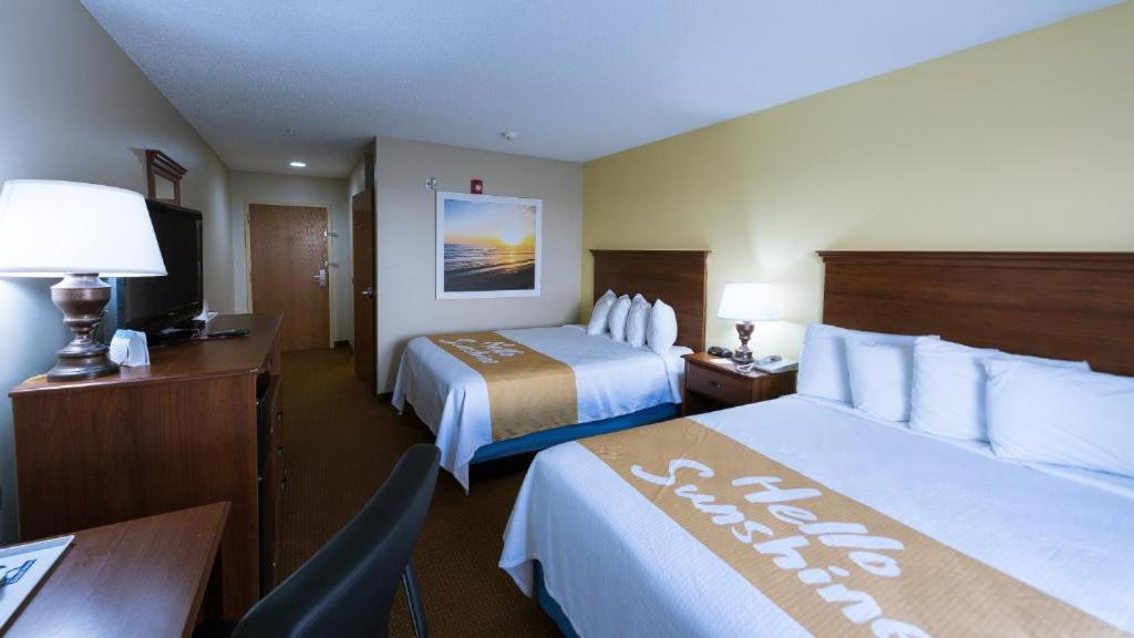 Deluxe Queen Room with Two Queen Beds -Disability Access - Non-Smoking at Days Inn by Wyndham Greensboro NC