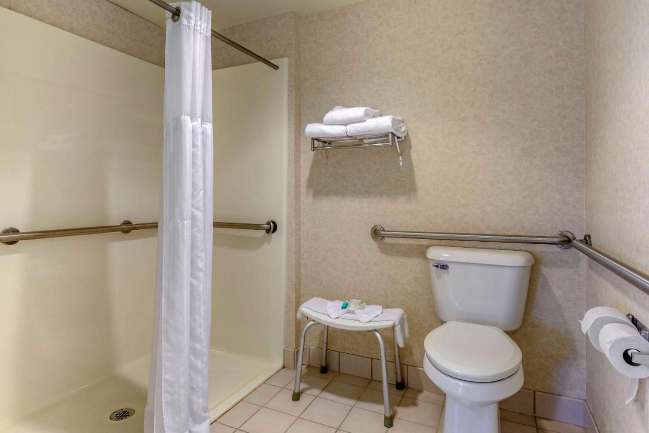 Business Queen Suite with Roll-In Shower - Accessible/Non-Smoking at Clarion Suites at the Alliant Energy Center