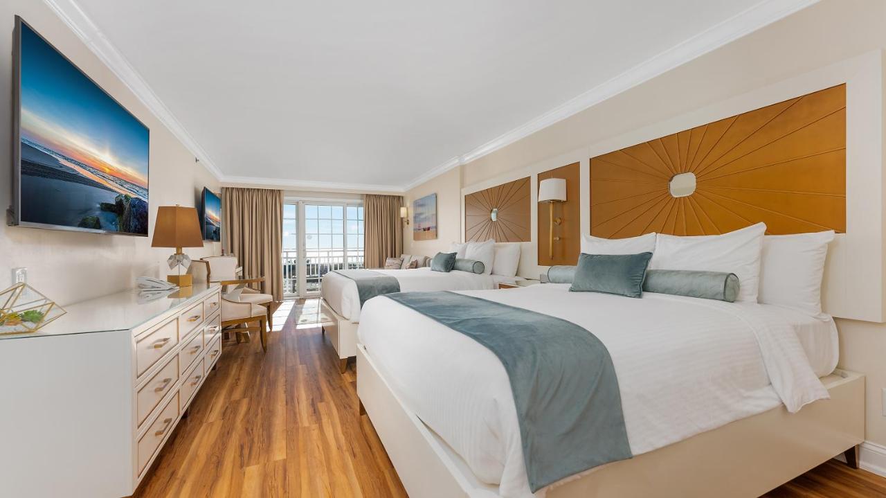 Queen Room with Two Queen Beds and Ocean View at La Mer Beachfront Resort