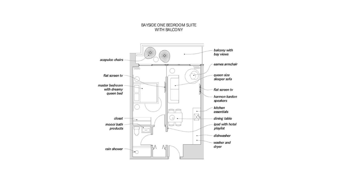 Bayside One-Bedroom Suite with Balcony at 6080 Design Hotel by Eskape Collection