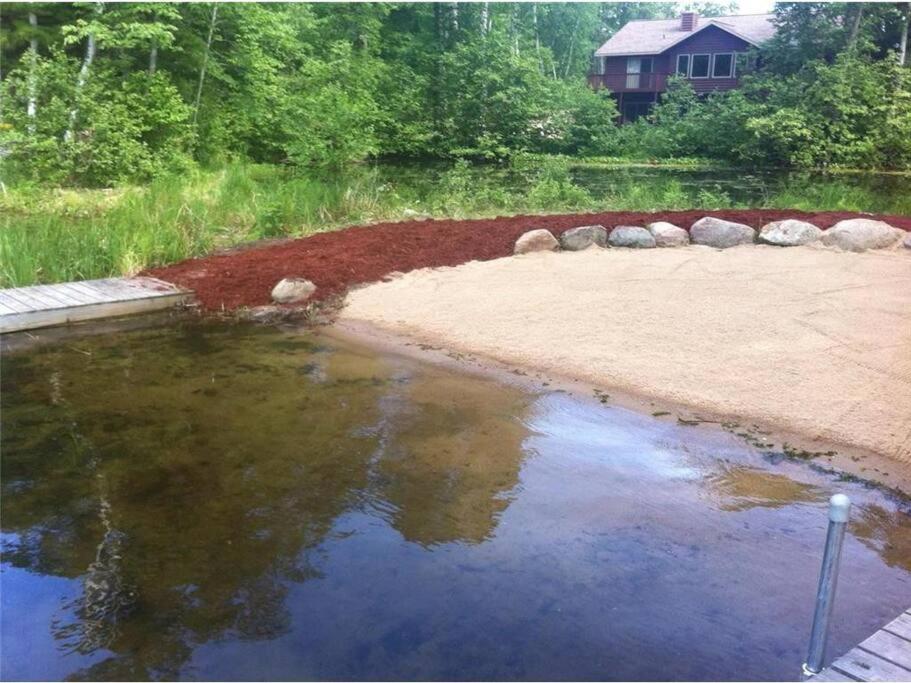 | Large Log Home on Lake with Hot Tub