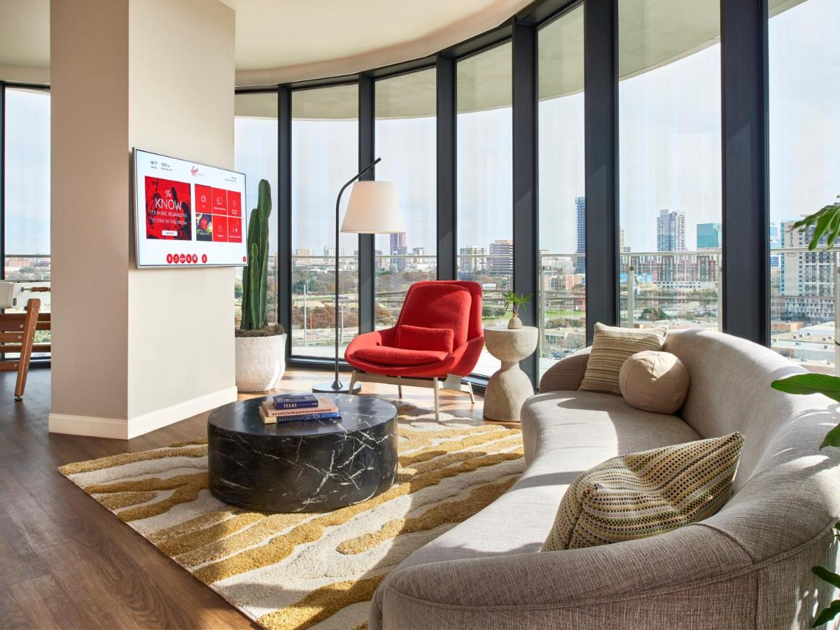 Grand King Suite with Balcony at Virgin Hotels Dallas