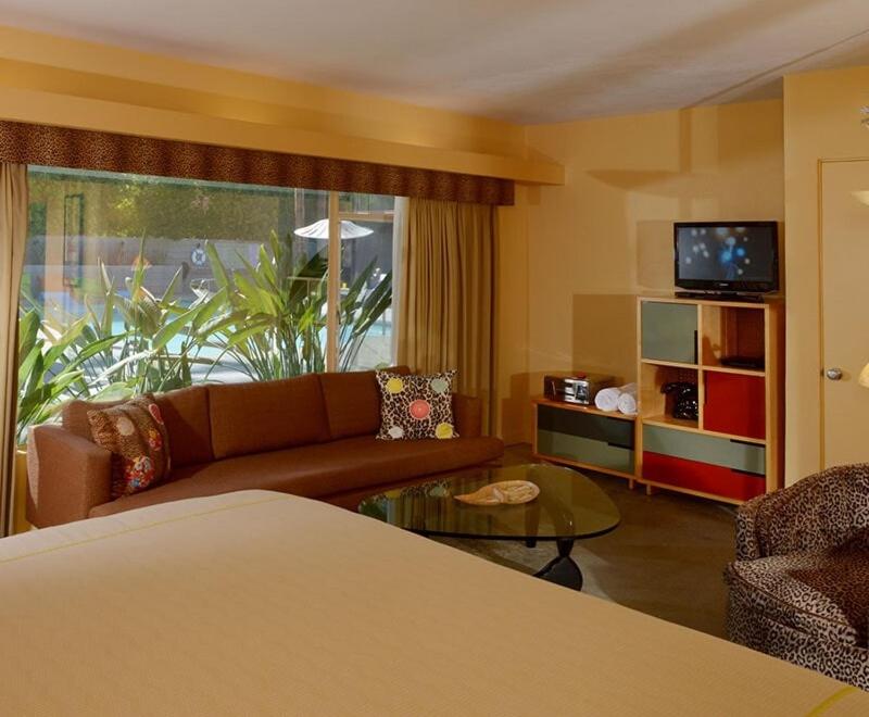 King Room with Pool View at Orbit In - 21 and Over - A Town & Desert Boutique Hotel