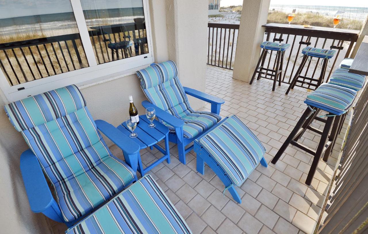 | Gulf-front, ground-level wrap-around ocean-front condo at Pinnacle Port Resort