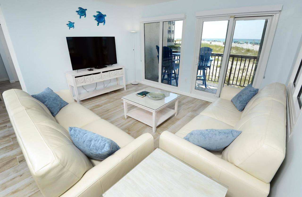 | Gulf-front, ground-level wrap-around ocean-front condo at Pinnacle Port Resort