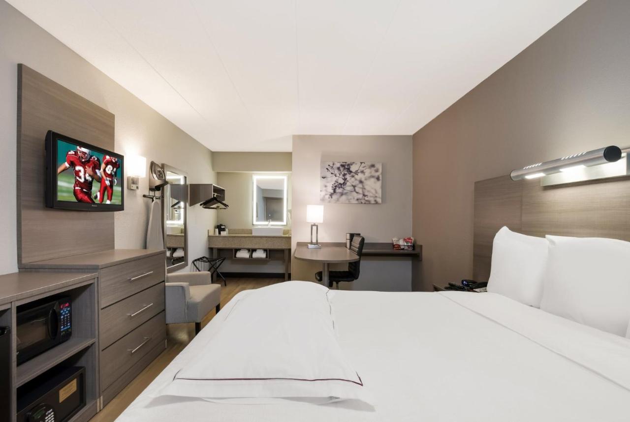 Premium King Room Disability Access Smoke Free (Upgraded Bedding & Snack) at Red Roof Inn PLUS+ Chicago - Naperville