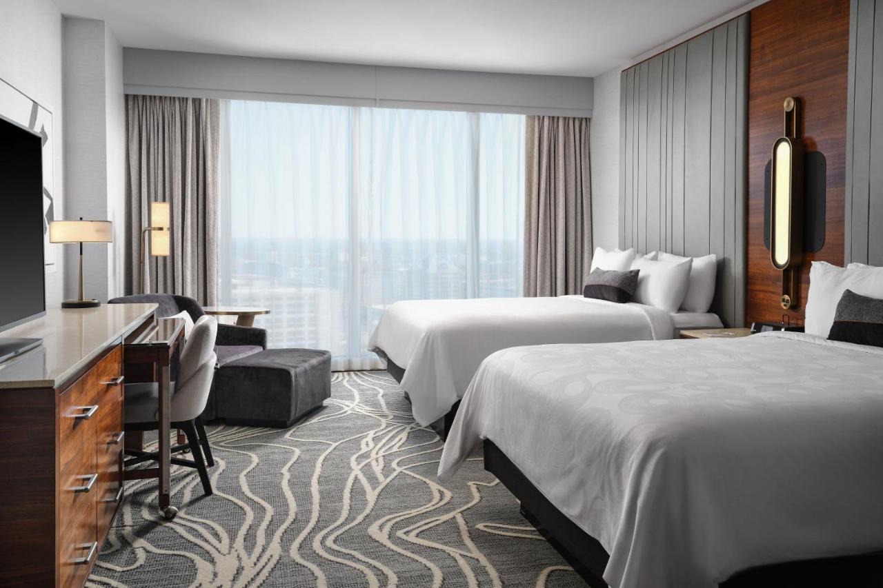 Queen Room with Two Queen Beds and Roll-in Shower - Mobility and Hearing Accessible at JW Marriott Indianapolis