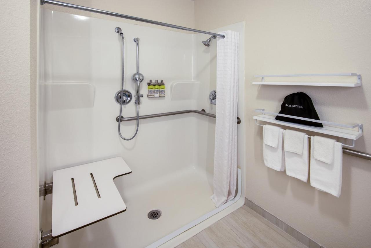 Two Double Hear Mobility Accessible Roll In Shower at Candlewood Suites Manassas, an IHG Hotel