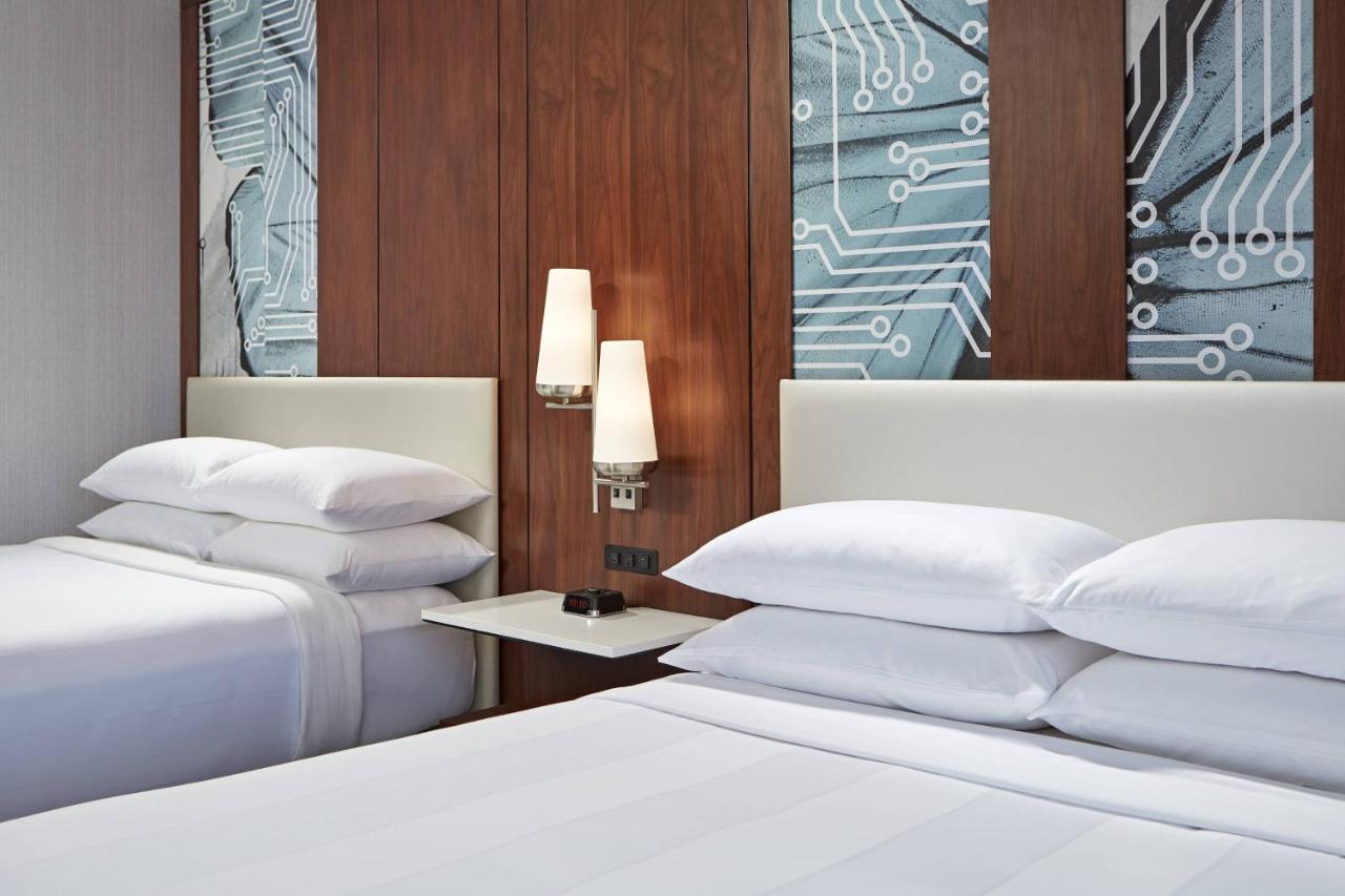 Queen Room with Two Queen Beds - Concierge Lounge Access at San Mateo Marriott San Francisco Airport