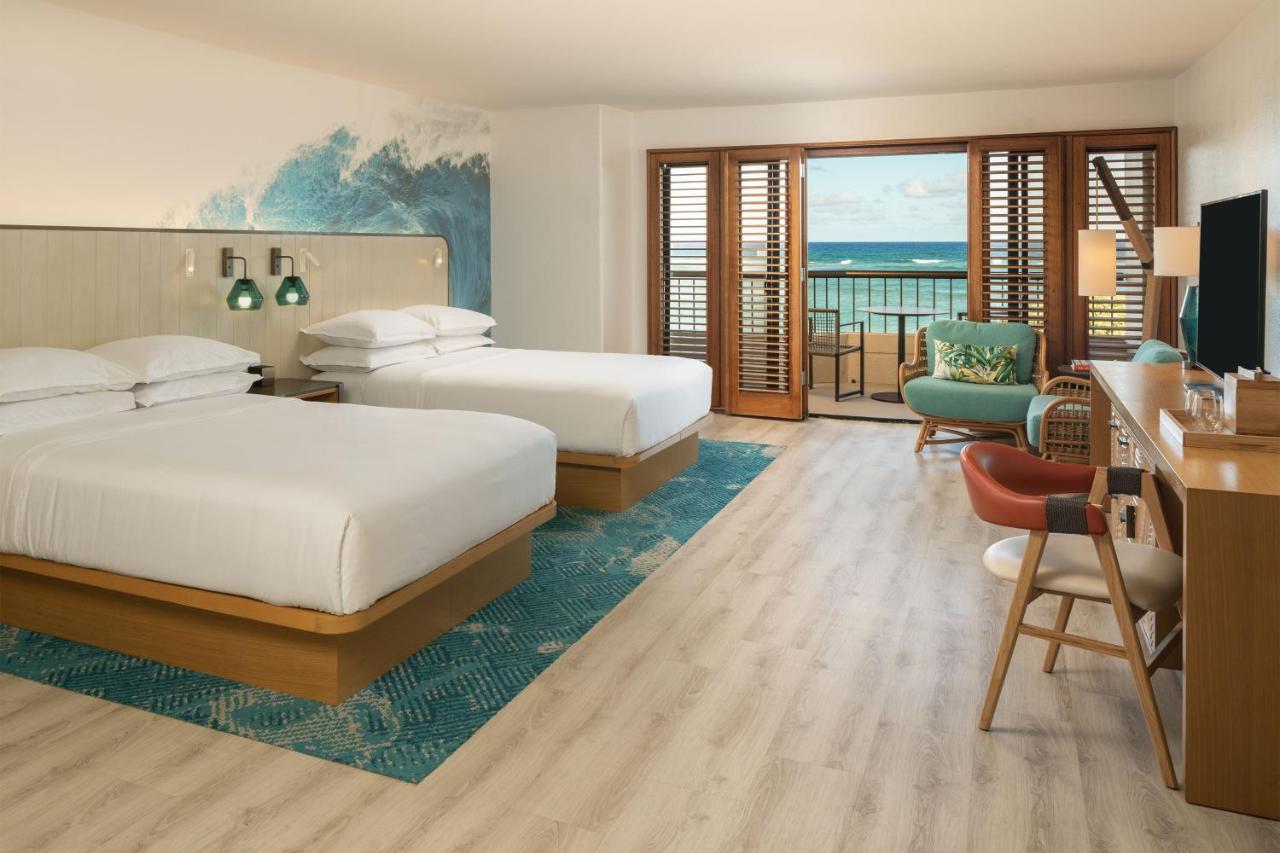Premium King or Queen Room with Oceanfront View at Sheraton Kauai Coconut Beach Resort