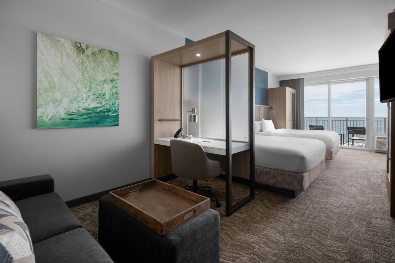 Queen Suite with Sofa Bed and Balcony - Oceanfront at SpringHill Suites by Marriott Myrtle Beach Oceanfront