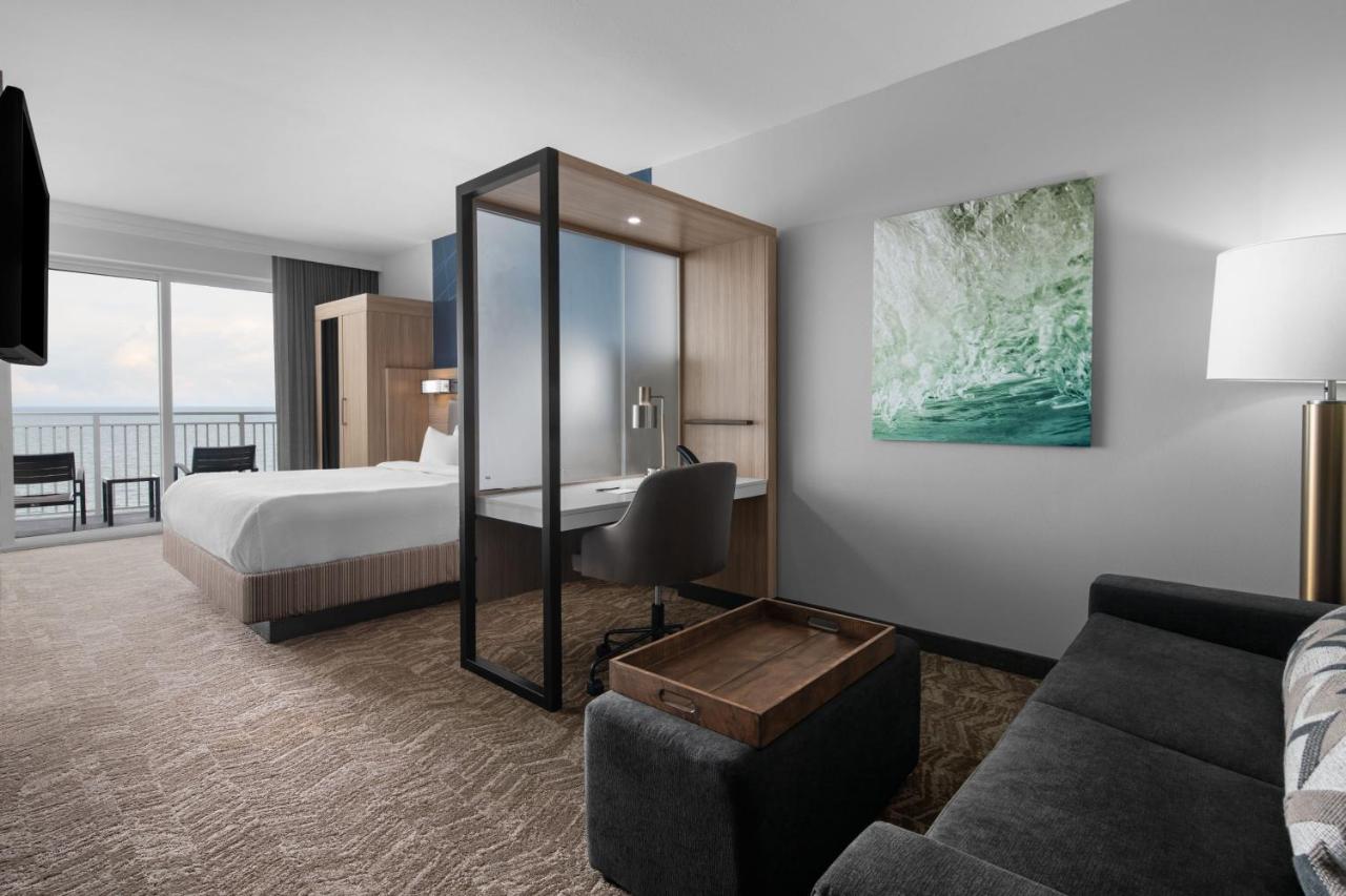 King Suite with Sofa Bed and Balcony - Oceanfront at SpringHill Suites by Marriott Myrtle Beach Oceanfront