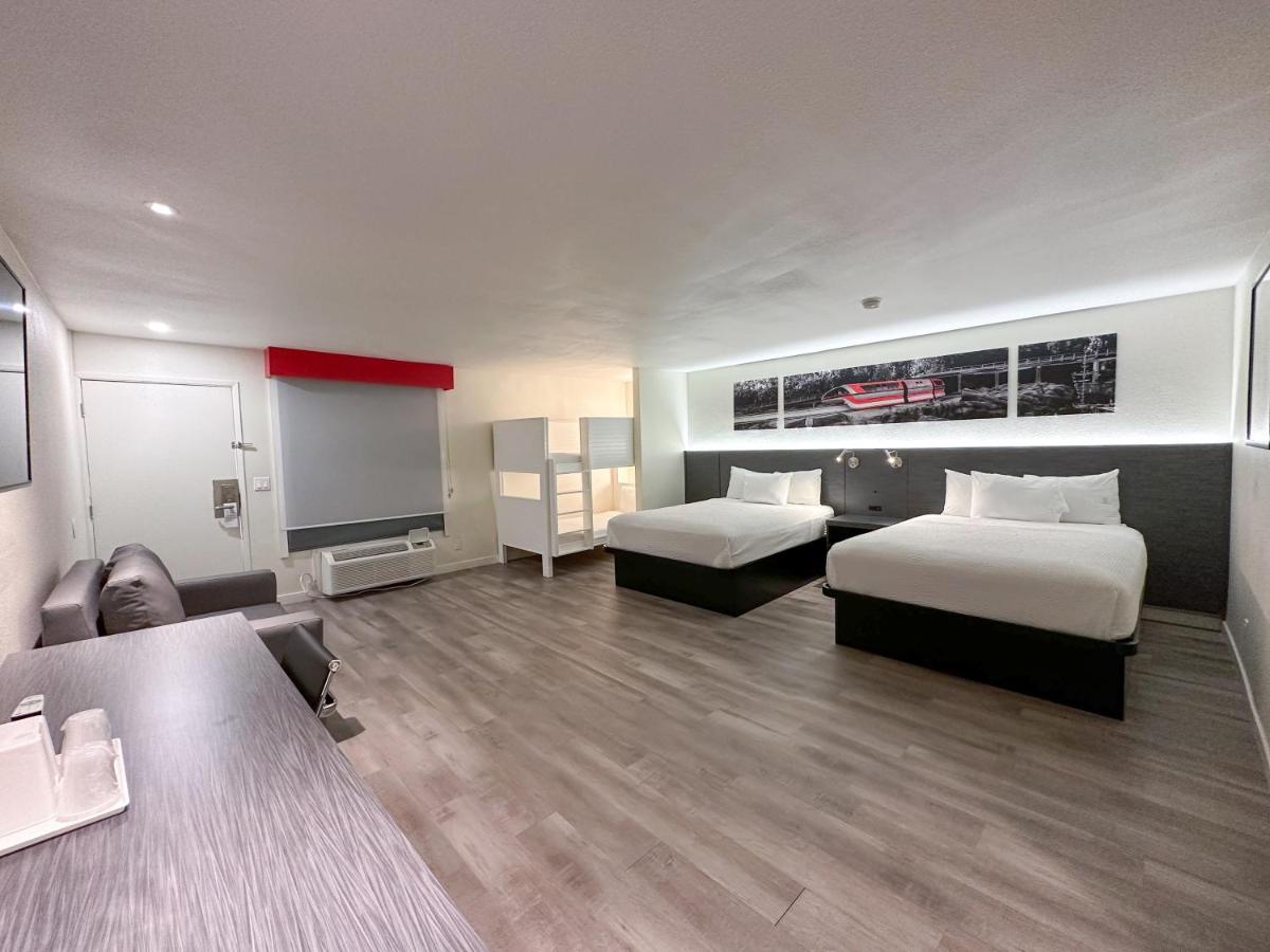 2 Queen Beds, 1 Bunk Bed, Junior Suite, Non-Smoking at Ramada by Wyndham Anaheim Convention Center