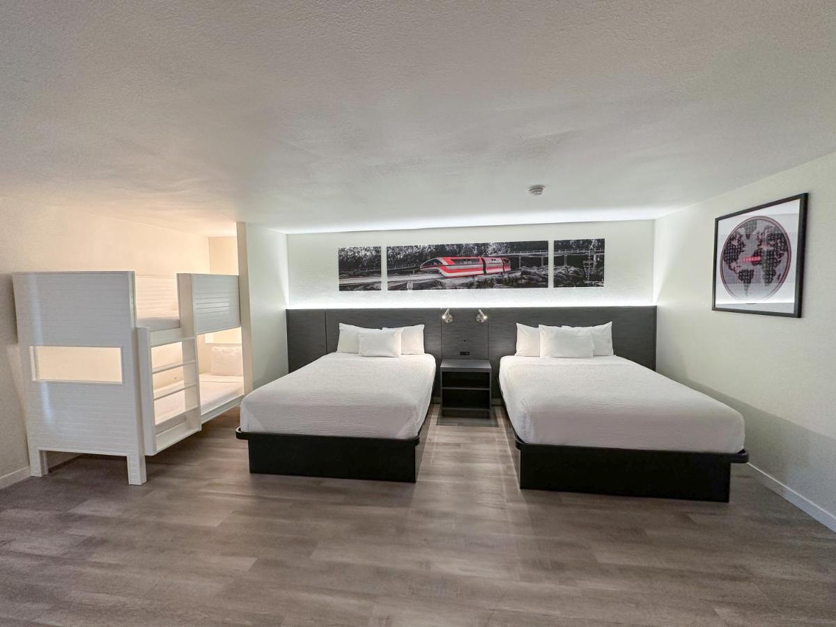 2 Queen Beds, 1 Bunk Bed, Junior Suite, Non-Smoking at Ramada by Wyndham Anaheim Convention Center