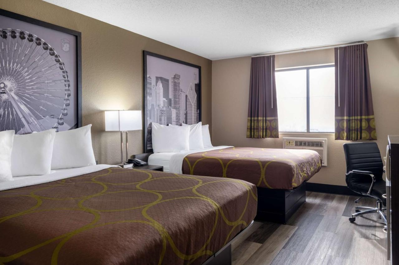 Queen Room with Two Queen Beds - Non-Smoking at Super 8 by Wyndham Merrillville