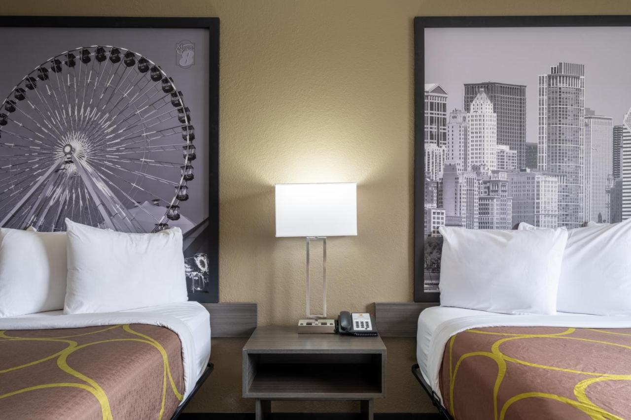 Queen Room with Two Queen Beds - Non-Smoking at Super 8 by Wyndham Merrillville