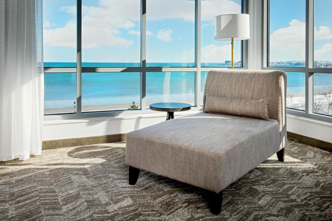 Junior King Suite with Sofa Bed at SpringHill Suites by Marriott Boston Logan Airport Revere Beach