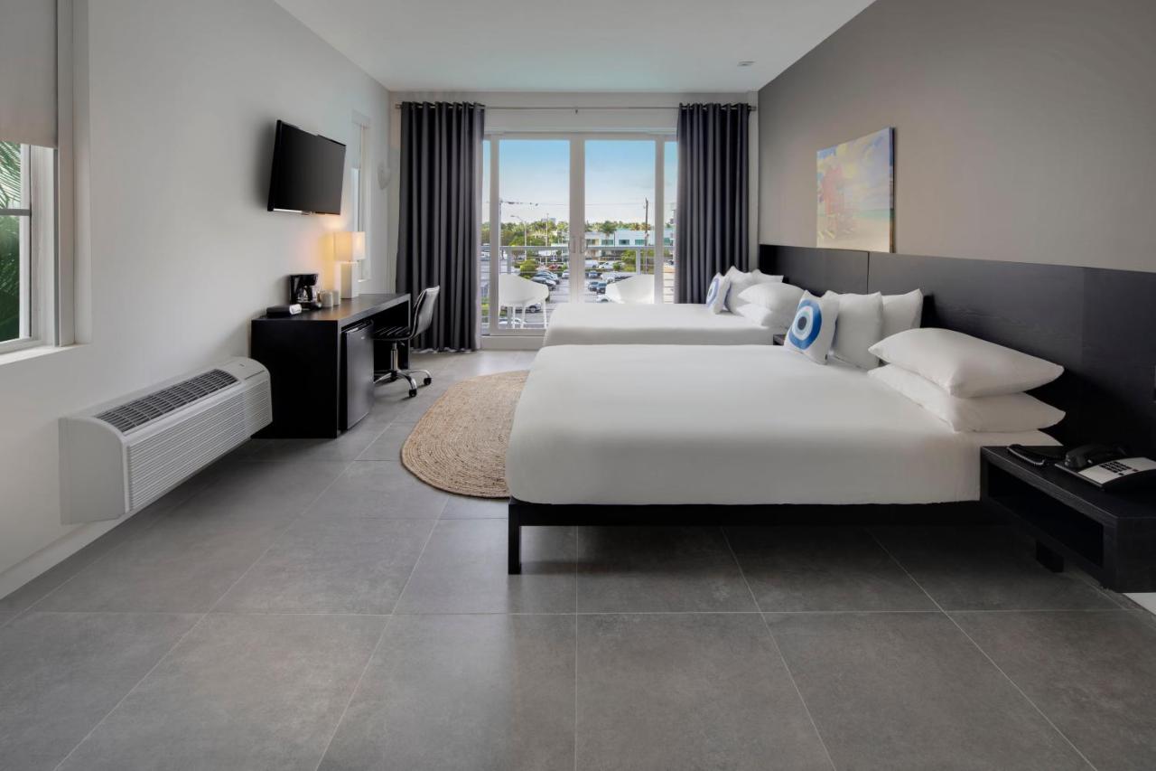 Junior Queen Suite with Two Queen Beds and Balcony - Non-Smoking at MB Hotel, Trademark Collection by Wyndham