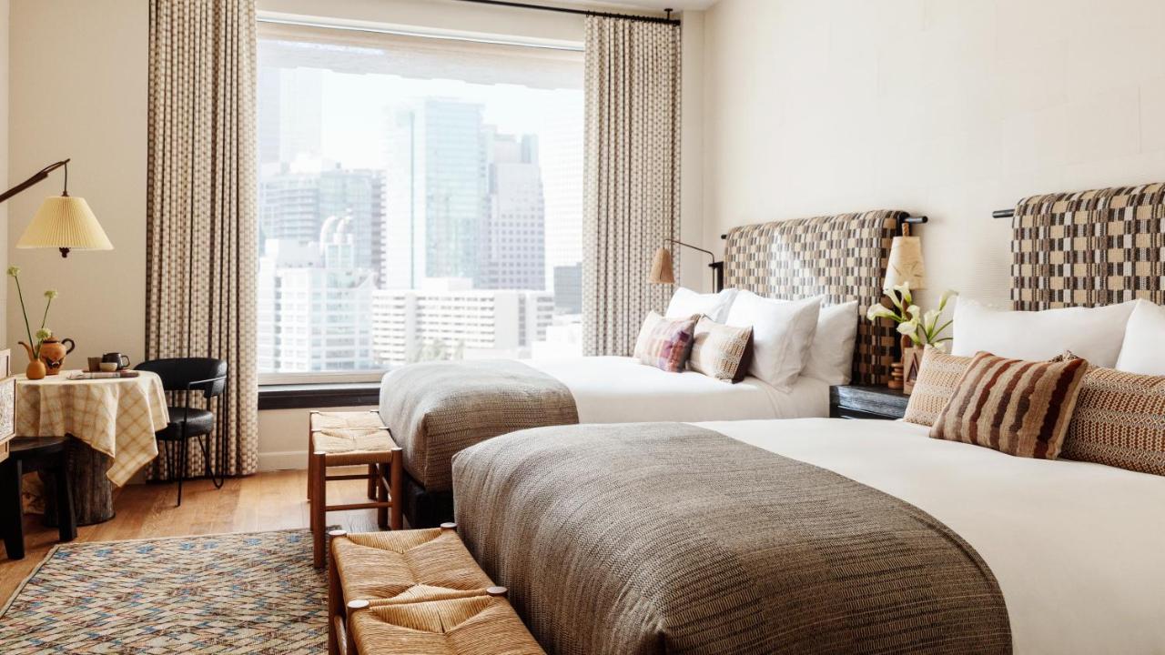 Deluxe Queen Room with Two Queen Beds and City View at Downtown Los Angeles Proper Hotel, a Member of Design Hotels