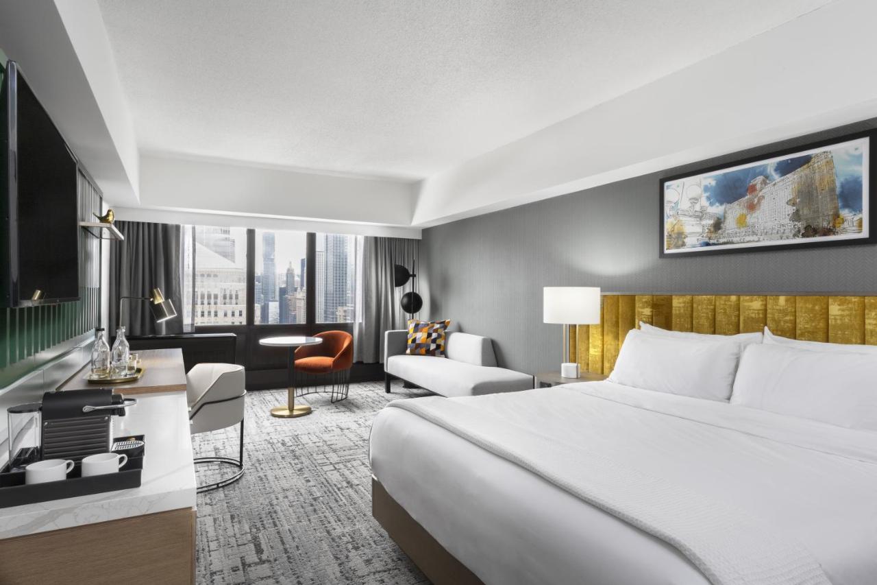 Premium King Room with Skyline View at voco Chicago Downtown - Riverwalk by IHG