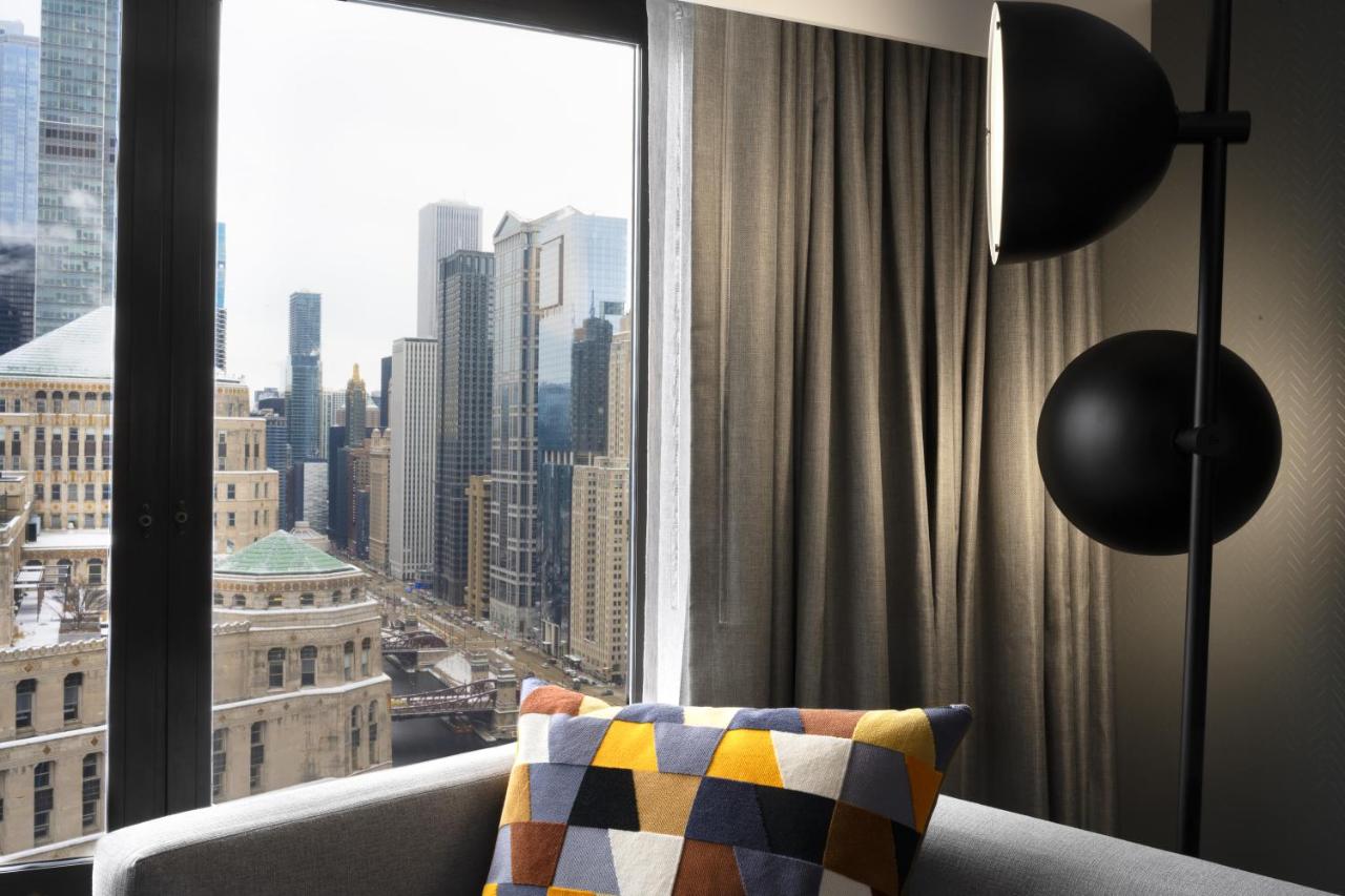 Premium Queen Room with Two Queen Beds and Skyline View at voco Chicago Downtown - Riverwalk by IHG
